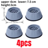 1/2/4Pc Anti Vibration Feet Pad Rubber Mat Slipstop Silent Universal Washing Machine Refrigerator Furniture Raiser Dampers Stand