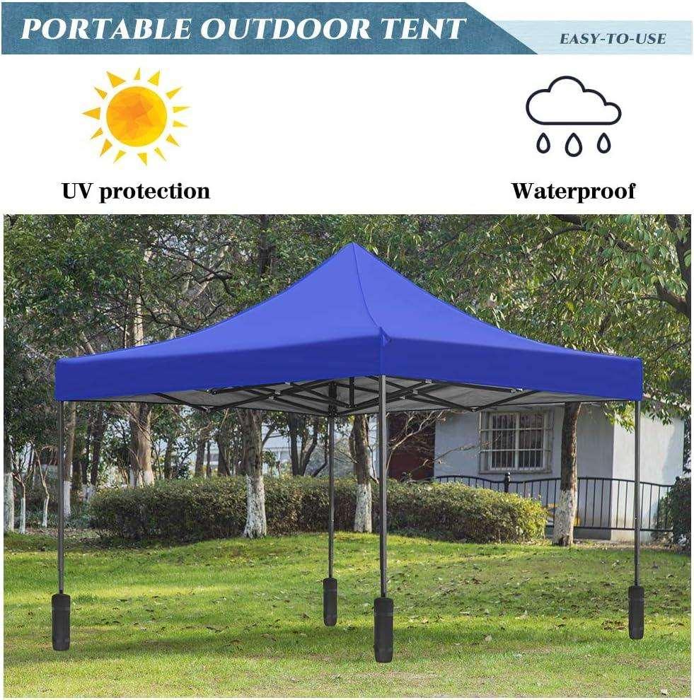 10x10ft Portable Party Tent with Waterproof Top and Backpack Bag - Furniture4Design