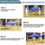 10x10ft Portable Party Tent with Waterproof Top and Backpack Bag - Furniture4Design