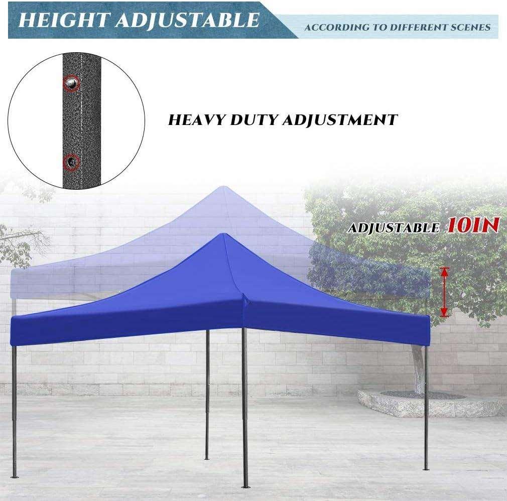 10x10ft Portable Party Tent with Waterproof Top and Backpack Bag - Furniture4Design