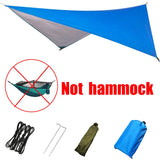 Camping Hammock With Mosquito Net and Rain Fly Portable Double Hammock With Bug Net and Tent Tarp Tree Straps for Travel Camping