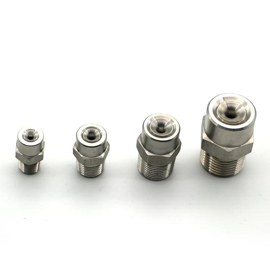 ( 10 Pcs/Lot ) 1/8" 1/4" 3/8" 1/2" 3/4" 1" BSPT 304 Stainless Steel Wide Angle Water Jet Nozzle  Full Cone Spray Nozzle