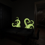 Glowing Sea Creature Tentacle Wall Sticker Decal - Oceanic Home Decor Art