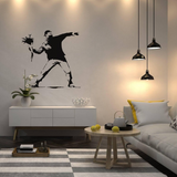 Artistic Floral Expression Wall Decal: Enhance Your Space with Sophistication