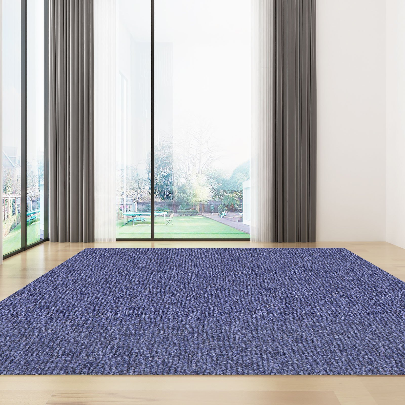 VEVOR Deep Blue Marine Carpet 6 ft x 23 ft Marine Carpeting Marine Grade Carpet for Boats with Waterproof Back Outdoor Rug for Patio Porch Deck Garage Outdoor Area Rug Runner Non-Slide Porch Rug