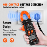 VEVOR Digital Clamp Meter T-RMS, 6000 Counts, 600A Clamp Multimeter Tester, Measures Current Voltage Resistance Diodes Continuity Data Retention, NCV for Home Appliance, Railway Industry Maintenance