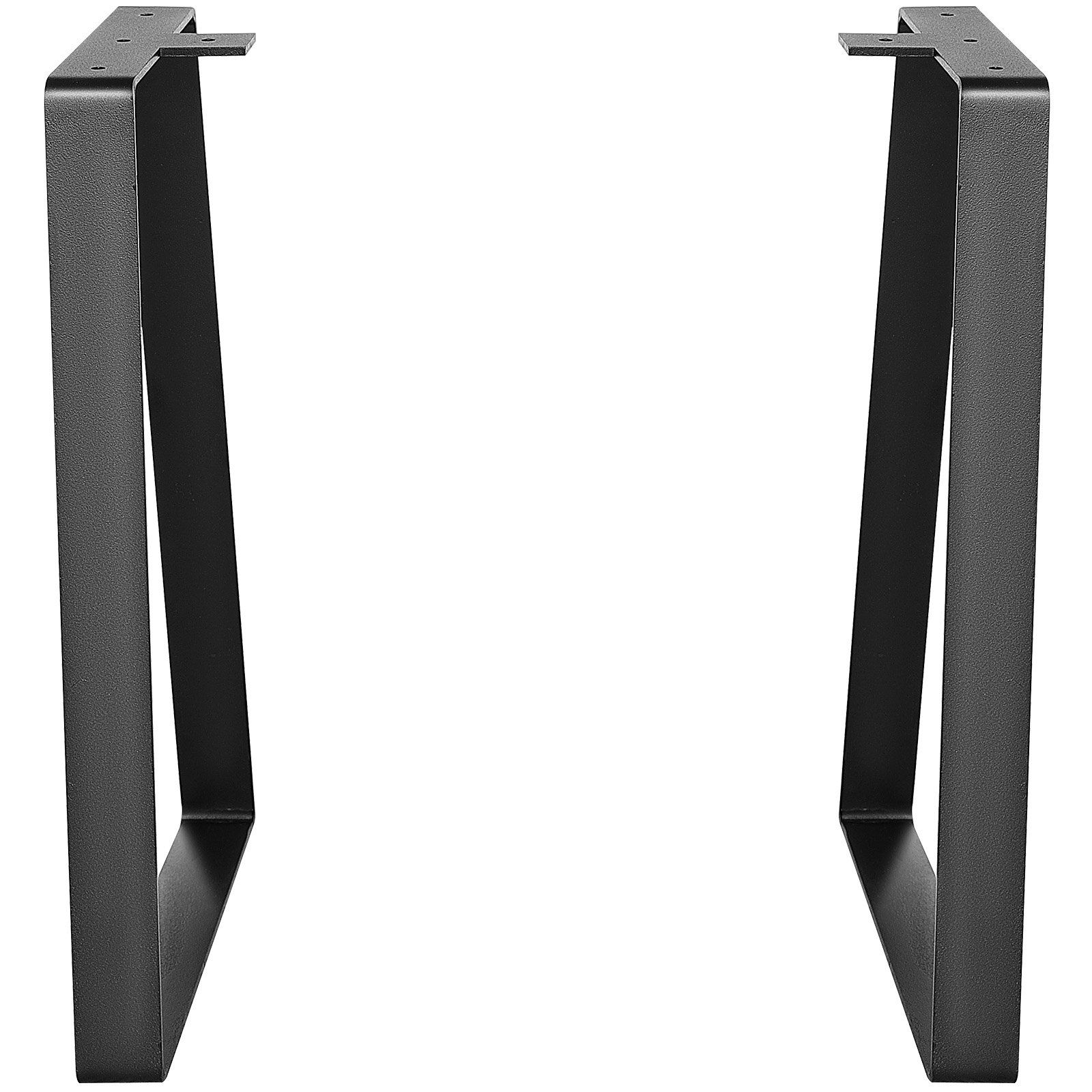 VEVOR 16 inch Trapezoid Steel Table Legs, Replacement Furniture Legs Set of 2 for DIY Coffee Tables, Modern Desks, Bench, Night Stands, Sofa, Max Load 400 lbs Heavy Duty, Quick Instalation Legs Black