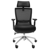 VEVOR Ergonomic Office Chair with Slide Seat, Desk Chair with Mesh Seat, Angle and Height Adjustable Home Office Chair with Back and Lumbar Support, Swivel Computer Task Chair