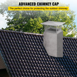 VEVOR Chimney Cap, 17" x 29" Flue Caps, 304 Stainless Steel Fireplace Chimney Cover, Adjustable Metal Spark Arrestor with Bolts Screws, Mesh Chimney Flue Cover for Outside Existing Clay Flue Tile