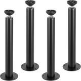 VEVOR 16 Inch Adjustable Desk Legs, Reinforced Steel Office Table Furniture legs Set of 4 for DIY, 1200 lbs Load Capacity Heavy Duty Desk Legs, Quick Instalation Legs with Adjustable Foot Cup Black