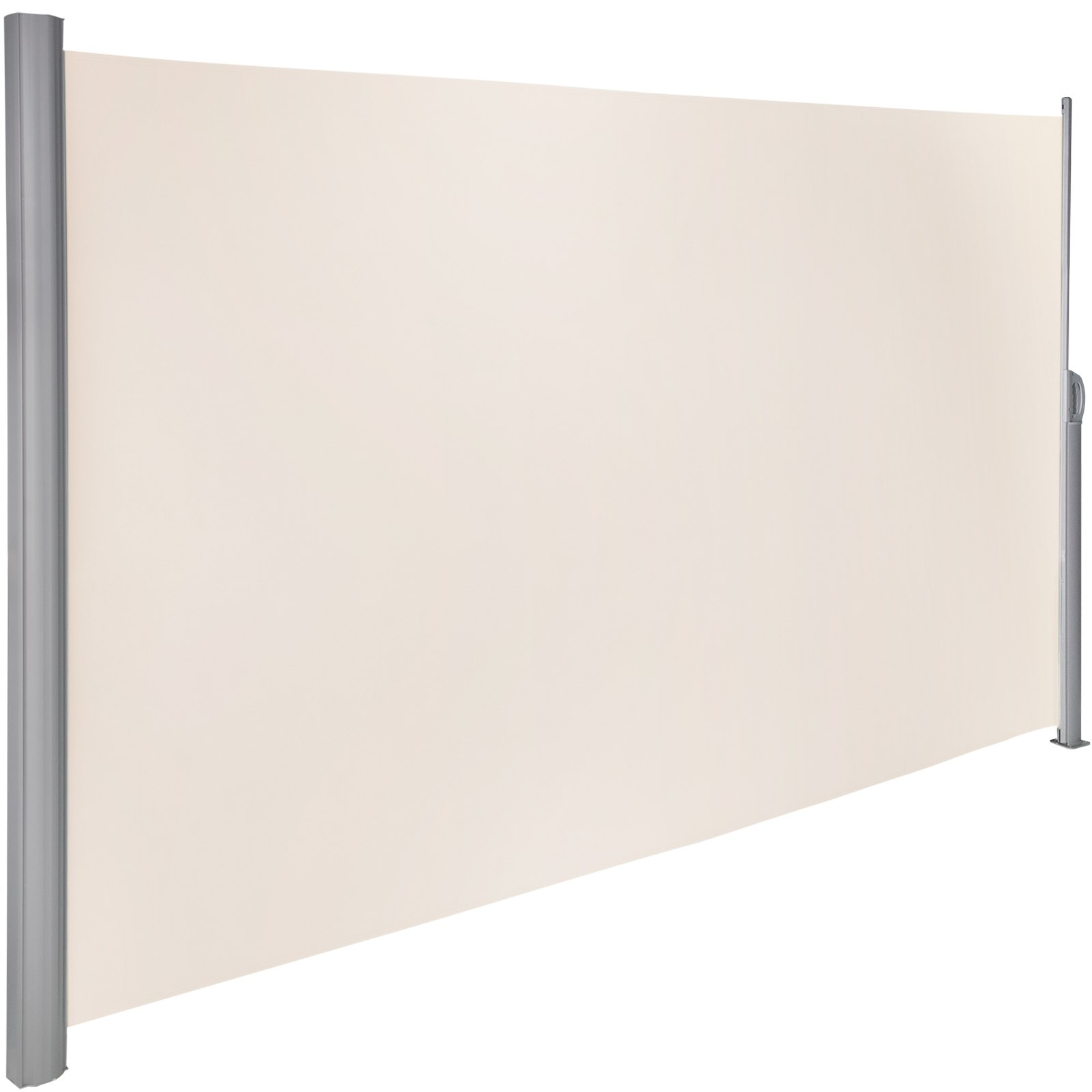 VEVOR Beige Retractable 71''*118'' Awning-Rugged Full Aluminum Rust-Proof; Patio Sunshine Screen; Privacy Divider; Wind Screen. Longer Service Life, Suitable for Courtyard, Roof Terraces and Pools