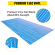 VEVOR RV Awning 18' Camper Awning Fabric, Trailer Awning Canopy Patio Camping Car Awning, Durable 15oz Vinyl Roller Tube for RV, Van, SUV, Patio Awning Replacement Ocean Blue Fade