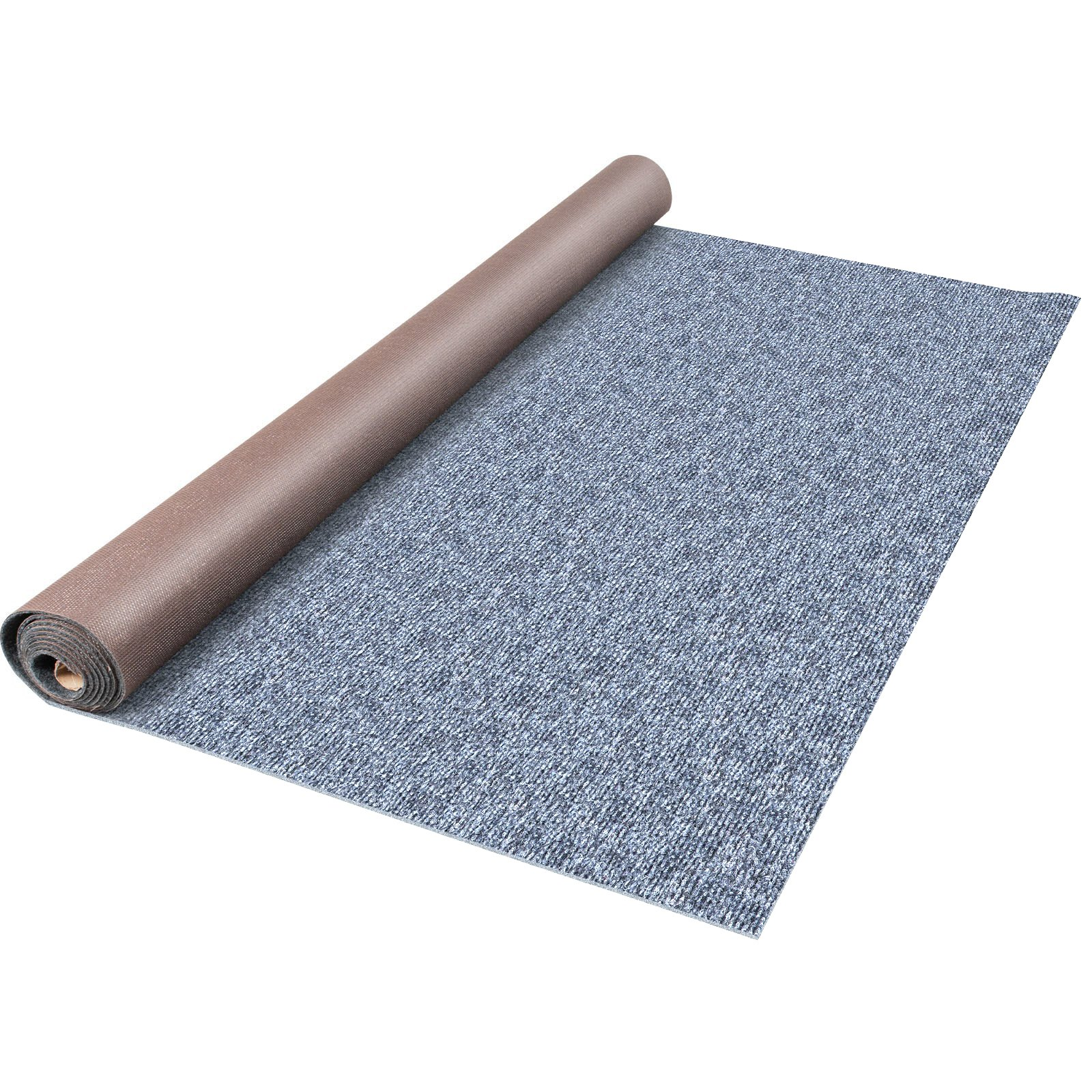 VEVOR Gray Marine Carpet 6 ft x 13.1 ft Boat Carpet Rugs Indoor Outdoor Rugs for Patio Deck Anti-Slide TPR Water-Proof Back Cut Outdoor Marine Carpeting Easy Clean Outdoor Carpet Roll