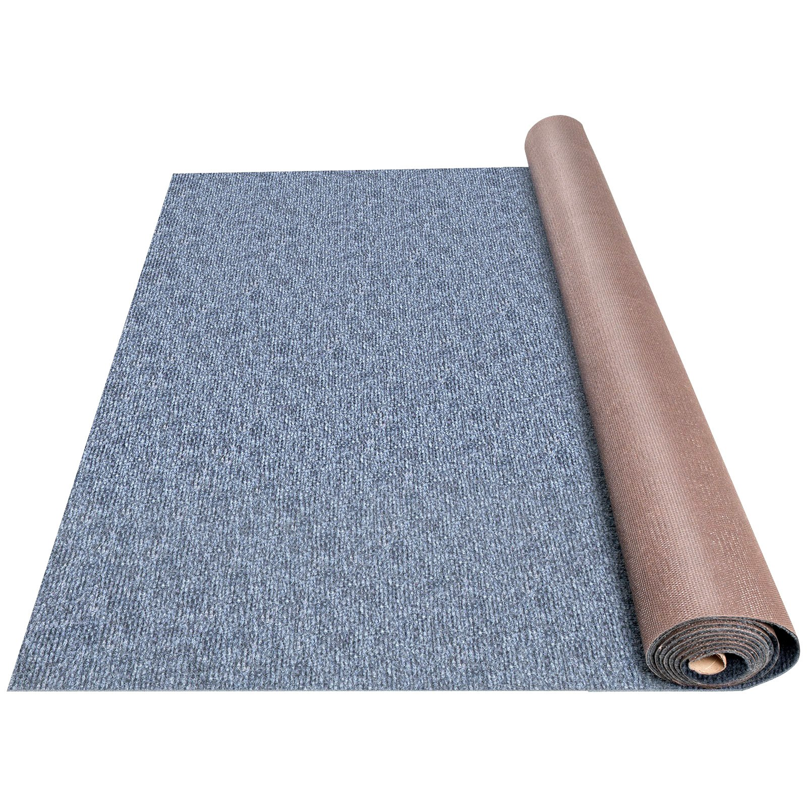 VEVOR Gray Marine Carpet 6 ft x 13.1 ft Boat Carpet Rugs Indoor Outdoor Rugs for Patio Deck Anti-Slide TPR Water-Proof Back Cut Outdoor Marine Carpeting Easy Clean Outdoor Carpet Roll