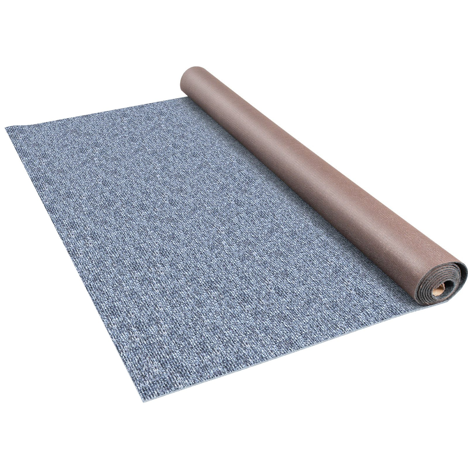 VEVOR Gray Marine Carpet 6 ft x 13.1 ft Boat Carpet Rugs Indoor Outdoor Rugs for Patio Deck Anti-Slide TPR Water-Proof Back Cut Outdoor Marine Carpeting Easy Clean Outdoor Carpet Roll