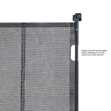 VEVOR Retractable Baby Gate, 34.2" Tall Mesh Baby Gate, Extends up to 76.8" Wide Retractable Gate for Kids or Pets, Retractable Dog Gates for Indoor Stairs, Doorways, Hallways, Playrooms, Black