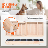 VEVOR Dog Ramp, Folding Pet Ramp for Bed, Adjustable Dog Ramp for Small, Large, Old Dogs & Cats, Wooden Pet Ramp with 41.3" Long Ramp, Adjustable from 13.77" to 25.59", Suitable for Couch, Sofa, Car