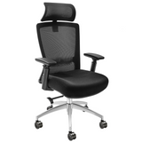 VEVOR Ergonomic Office Chair with Slide Seat, Desk Chair with Mesh Seat, Angle and Height Adjustable Home Office Chair with Back and Lumbar Support, Swivel Computer Task Chair