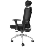 VEVOR Ergonomic Office Chair with Slide Seat, Desk Chair with Mesh Seat, Angle and Height Adjustable Home Office Chair with Back and Lumbar Support, Swivel Computer Task Chair