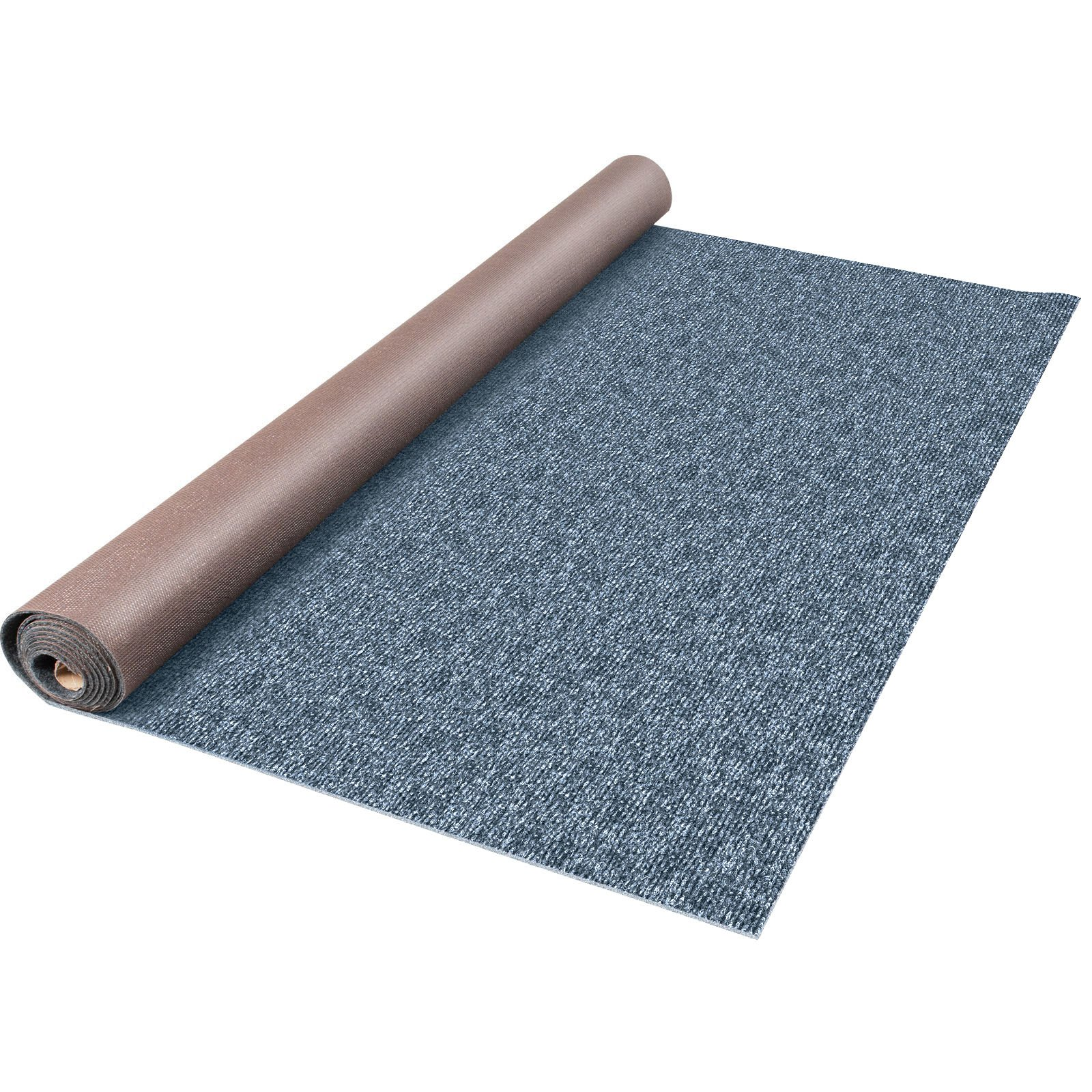 VEVOR Gray Marine Carpet 6 ft x 29.5 ft, Boat Carpet Rugs, Indoor Outdoor Rugs for Patio Deck Anti-Slide TPR Water-Proof Back Outdoor Marine Carpeting Outdoor Carpet