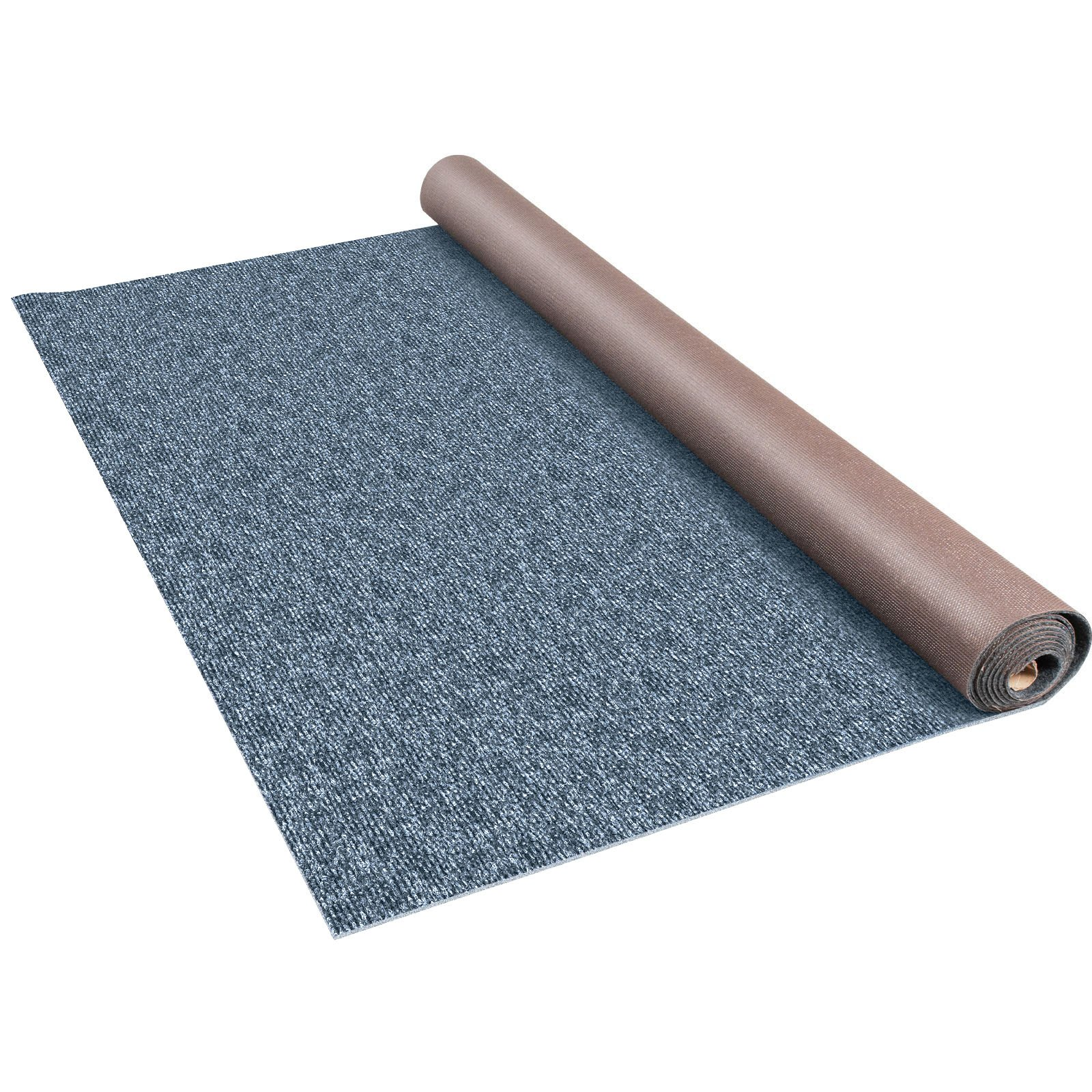 VEVOR Gray Marine Carpet 6 ft x 13.1 ft Boat Carpet Rugs Indoor Outdoor Rugs for Patio Deck Anti-Slide TPR Water-Proof Back Cut Outdoor Marine Carpeting Easy Clean Outdoor Carpet Roll