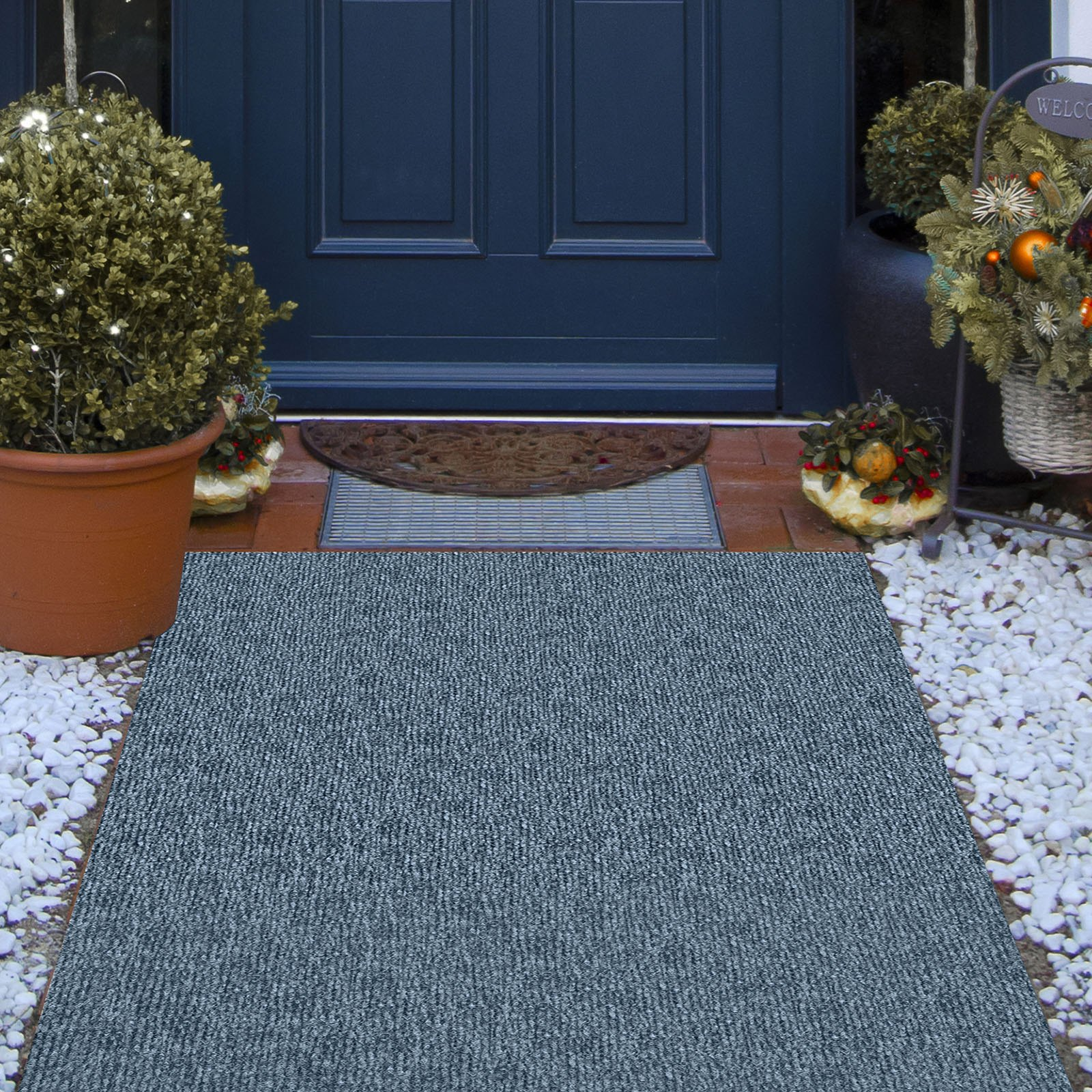 VEVOR Gray Marine Carpet 6 ft x 36 ft, Boat Carpet Rugs, Indoor Outdoor Rugs for Patio Deck Anti-Slide TPR Water-Proof Back Outdoor Marine Carpeting Outdoor Carpet