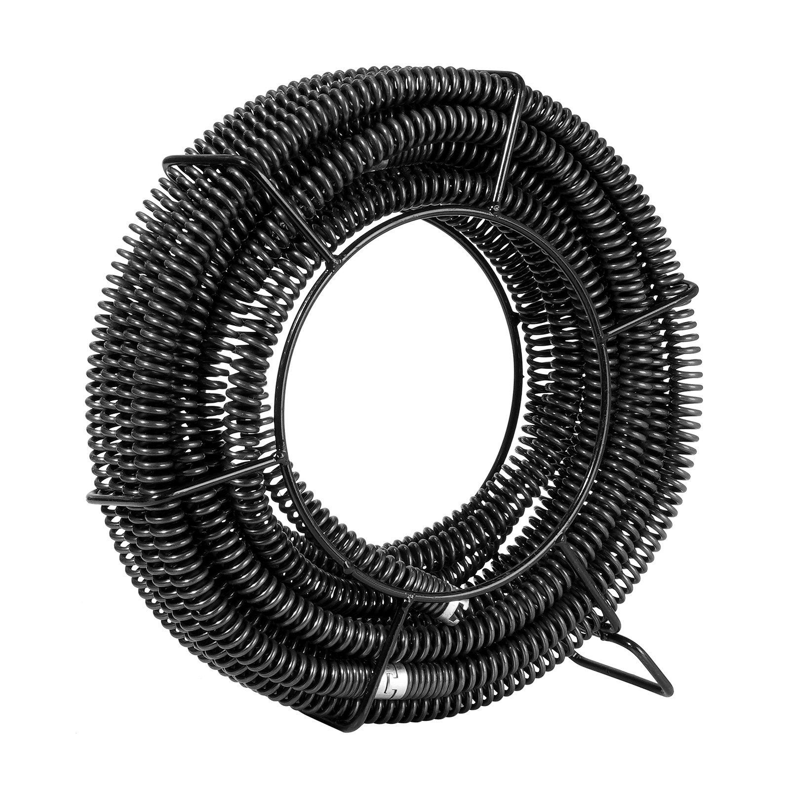 VEVOR Drain Cleaning Cable 45 FT x 7/8 Inch, Professional Sectional Drain Cleaner Cable with 6 Cutters for 0.8" to 5.9" Pipes, Hollow Core Sewer Drain Auger Cable for Sink, Floor Drain, Toilet