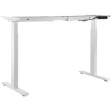 VEVOR Standing Desk Frame Dual Motor, Adjustable 27.6"-46.1" Height & 43.3"-70.1" Length Electric Stand Up Computer Desk Legs, Ergonomic DIY Workstation Base for Home and Office (White Frame Only)