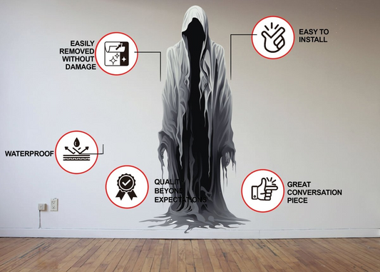 "Sinister Shadow Wall Sticker" - Enhanced Eerie Atmosphere Wall Decal Effect