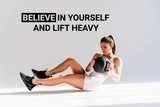 "Believe in Yourself" - Motivational Gym Wall Decal