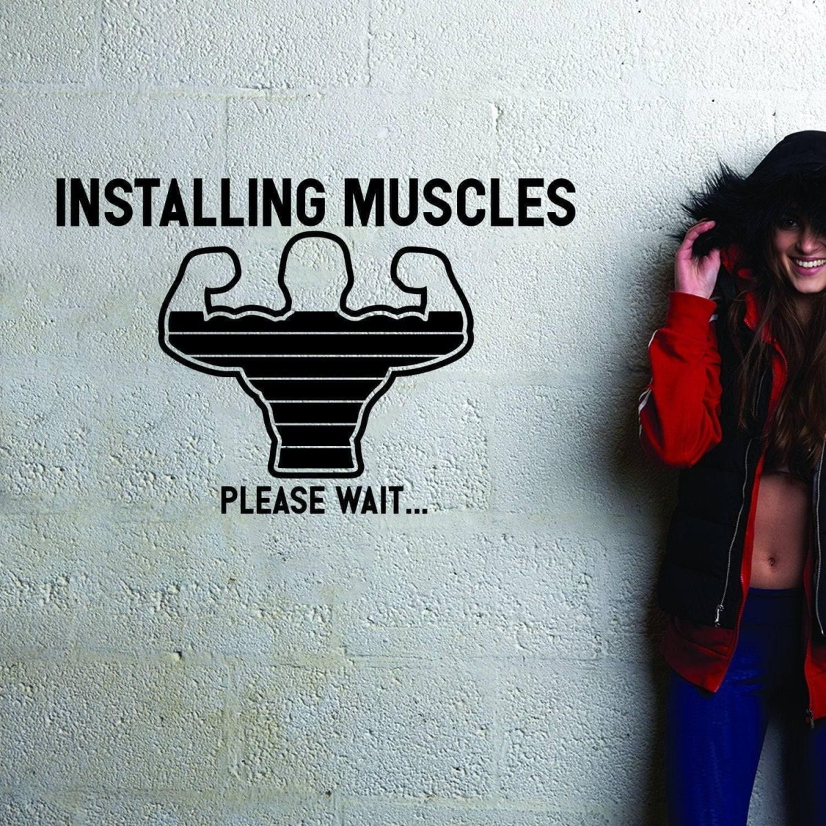 "Inspire Your Workout" Motivational Fitness Wall Decal - Gym Décor Stickers