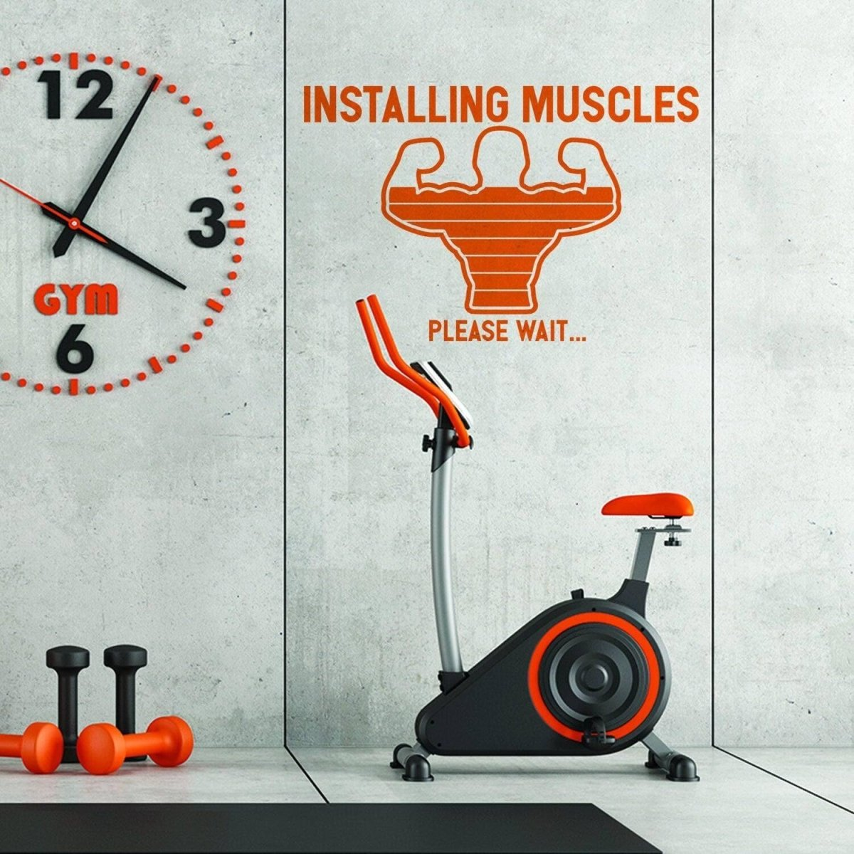 "Inspire Your Workout" Motivational Fitness Wall Decal - Gym Décor Stickers