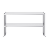 VEVOR Double Overshelf, Double Tier Stainless Steel Overshelf, 12 x 48 Inch Double Deck Overshelf, Height Adjustable Overshelf Prep Work Table for Kitchen, Restaurant and Workshop