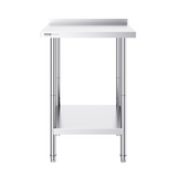 VEVOR 24 x 24 x 36 Inch Stainless Steel Work Table, Commercial Food Prep Worktable Heavy Duty Prep Worktable, Metal Work Table with Adjustable Height for Restaurant, Home and Hotel