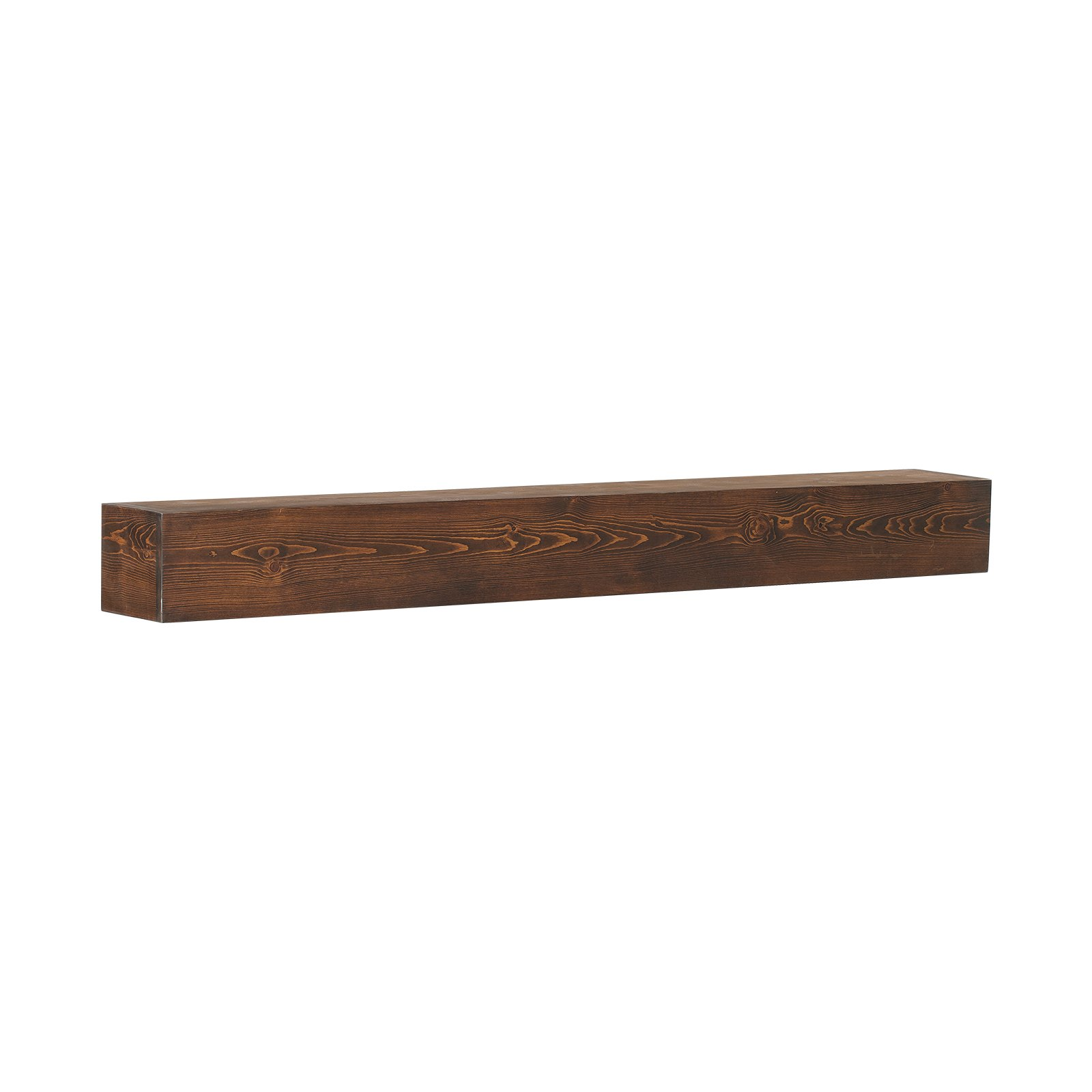 VEVOR Fireplace Mantel Wood Shelf Floating Rustic Mantel Shelf 60" Natural Brown