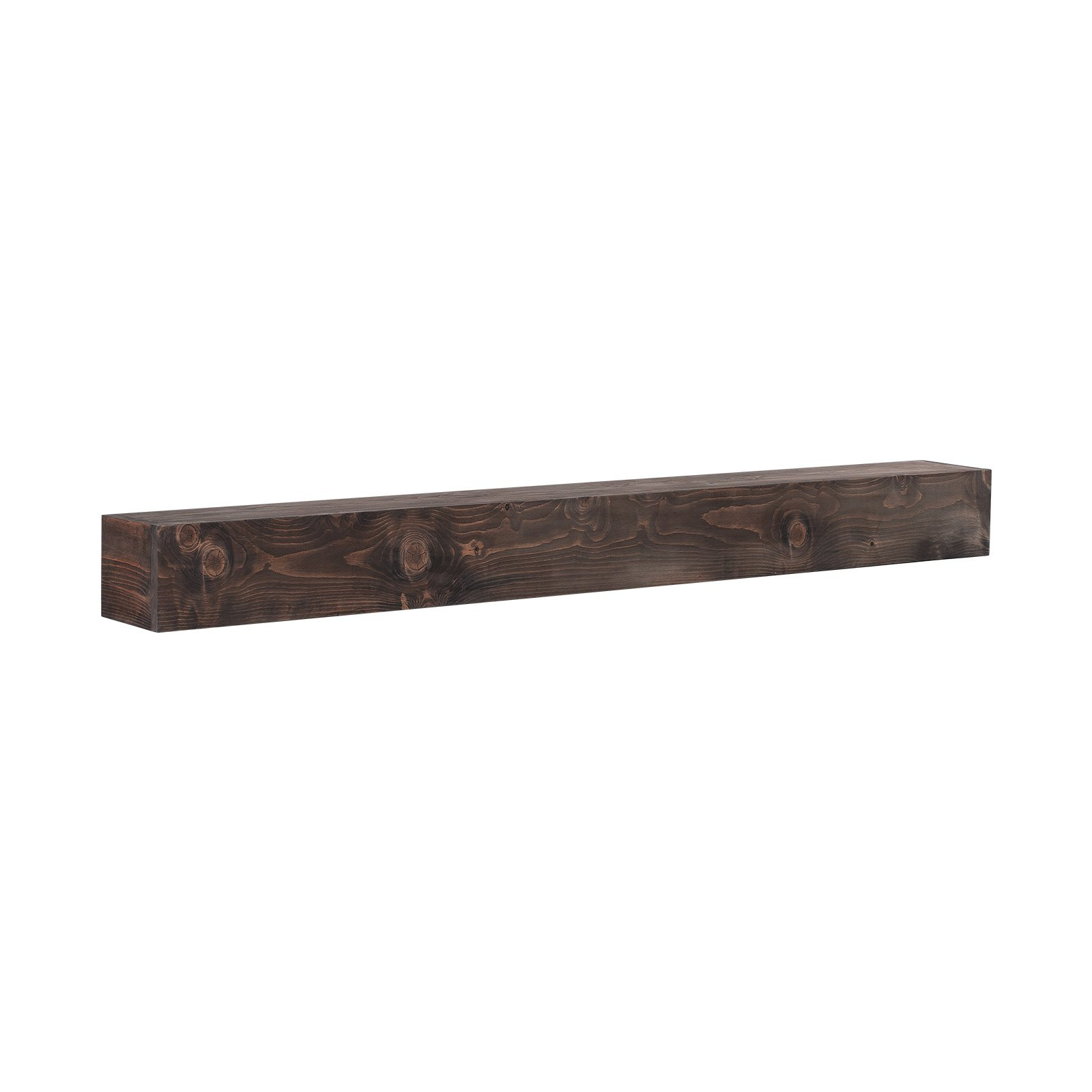 VEVOR Fireplace Mantel Wood Shelf Floating Rustic Mantel Shelf 72" Light Brown