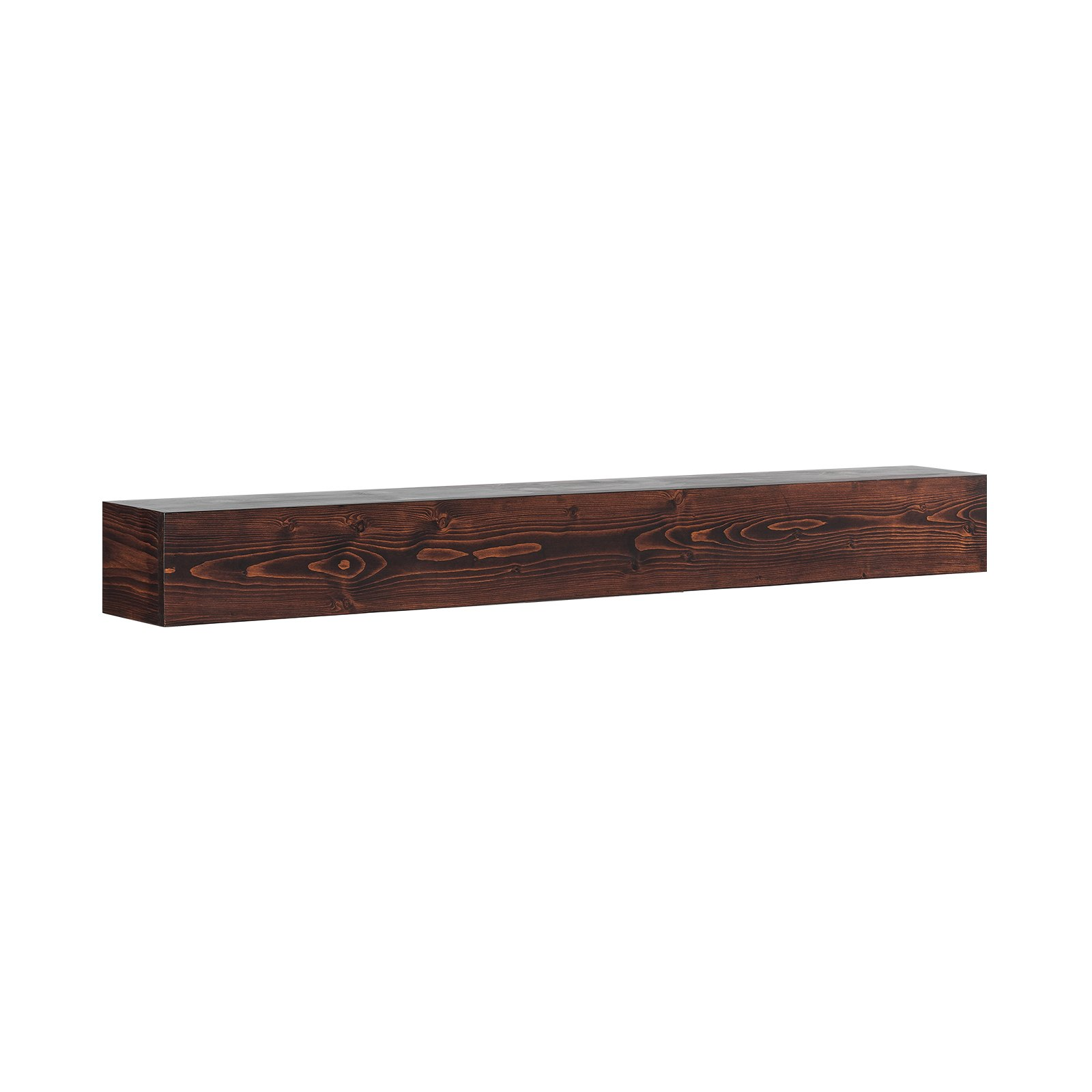 VEVOR Fireplace Mantel Wood Shelf Floating Rustic Fireplace Mantel 60" Brown