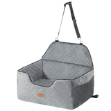 VEVOR Dog Booster Car Seat Pet Car Seat for Medium Large Dog up to 55 lbs Gray