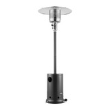 VEVOR Propane Patio Heater 50000BTU Tall Hammered w/Wheels Outdoor Silver Gray