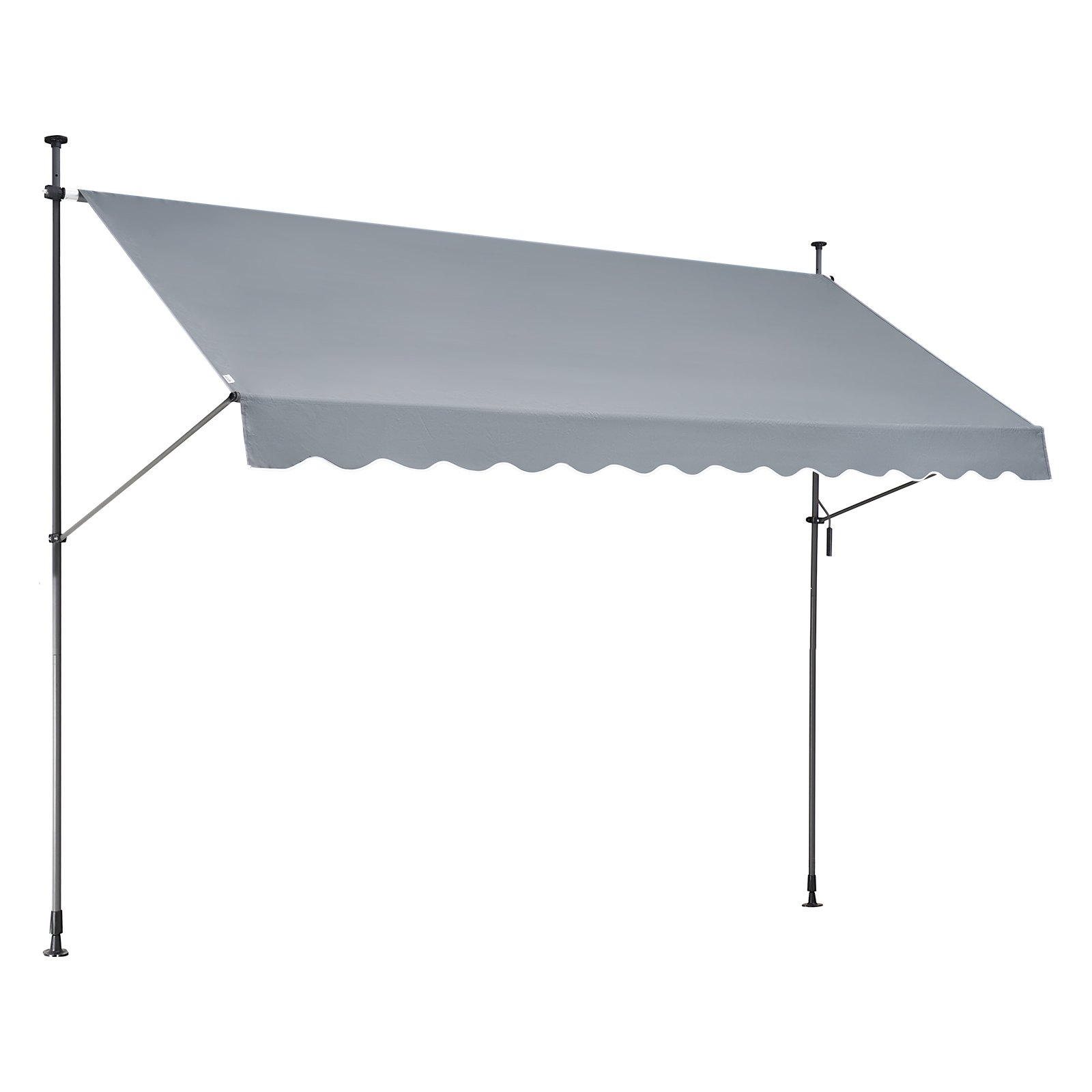 VEVOR 138x47" Patio Awning Retractable Awning Sunshade Shelter with Crank Handle