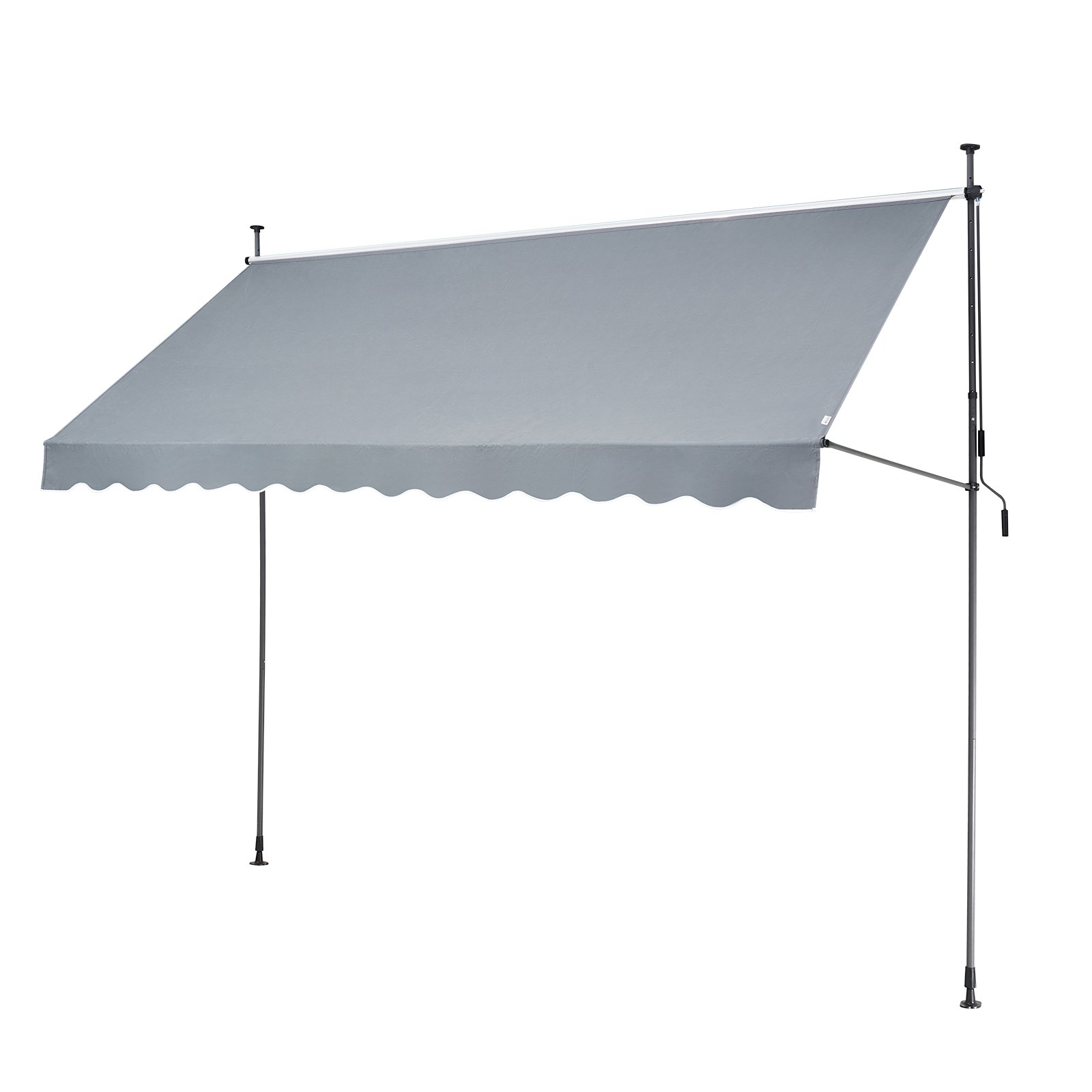 VEVOR 138x47" Patio Awning Retractable Awning Sunshade Shelter with Crank Handle