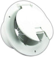 JR Products 541-2-A Polar White Deluxe Round Electric Cable Hatch with Back