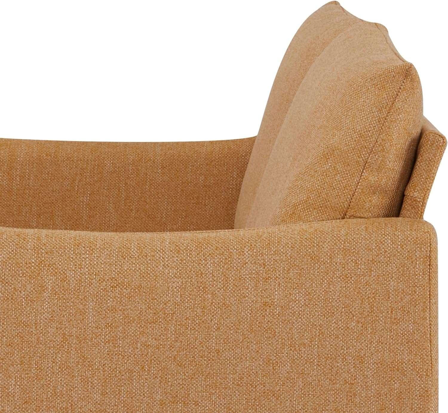 54 Yellow Loveseat Sofa for Small Spaces with Modern Design - Furniture4Design