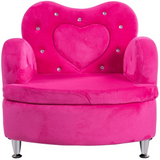 Soft Velvet Armrest Couch Toddler Kids Sofa Rose Children's Velvet Sofas