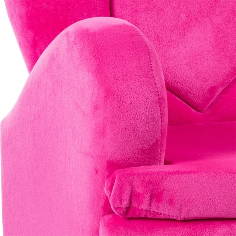 Soft Velvet Armrest Couch Toddler Kids Sofa Rose Children's Velvet Sofas