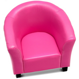 PU Leather Kids Sofa Armrest Chair Sturdy Non-slip Feet Children Sofa Entertainment and Leisure Multi-functional Chair