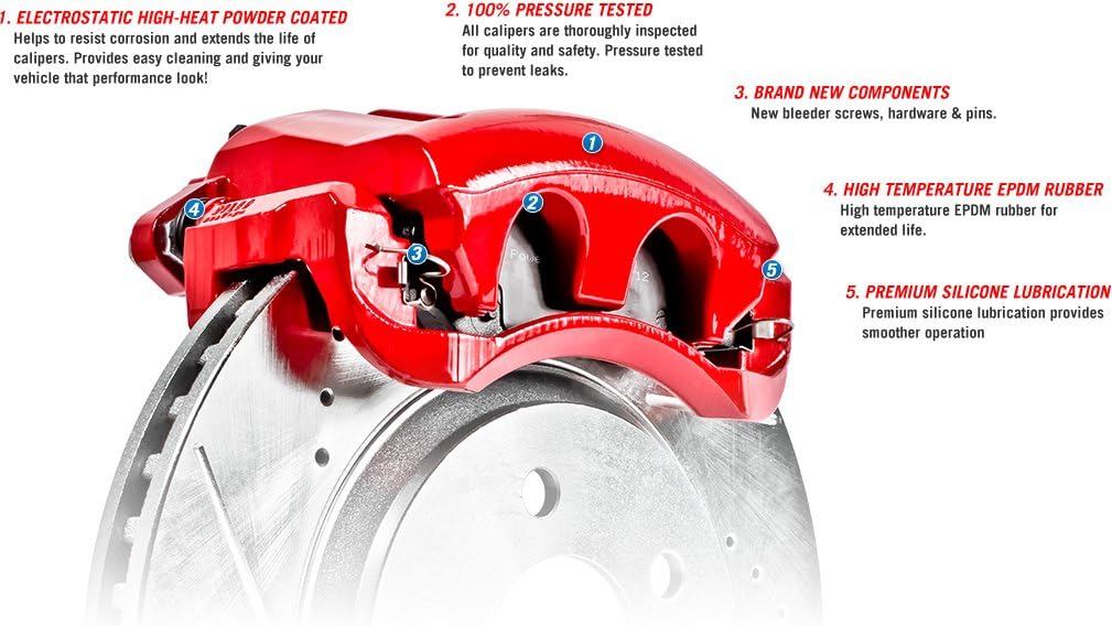 Power Stop S4910A High Performance Front Caliper - Pair