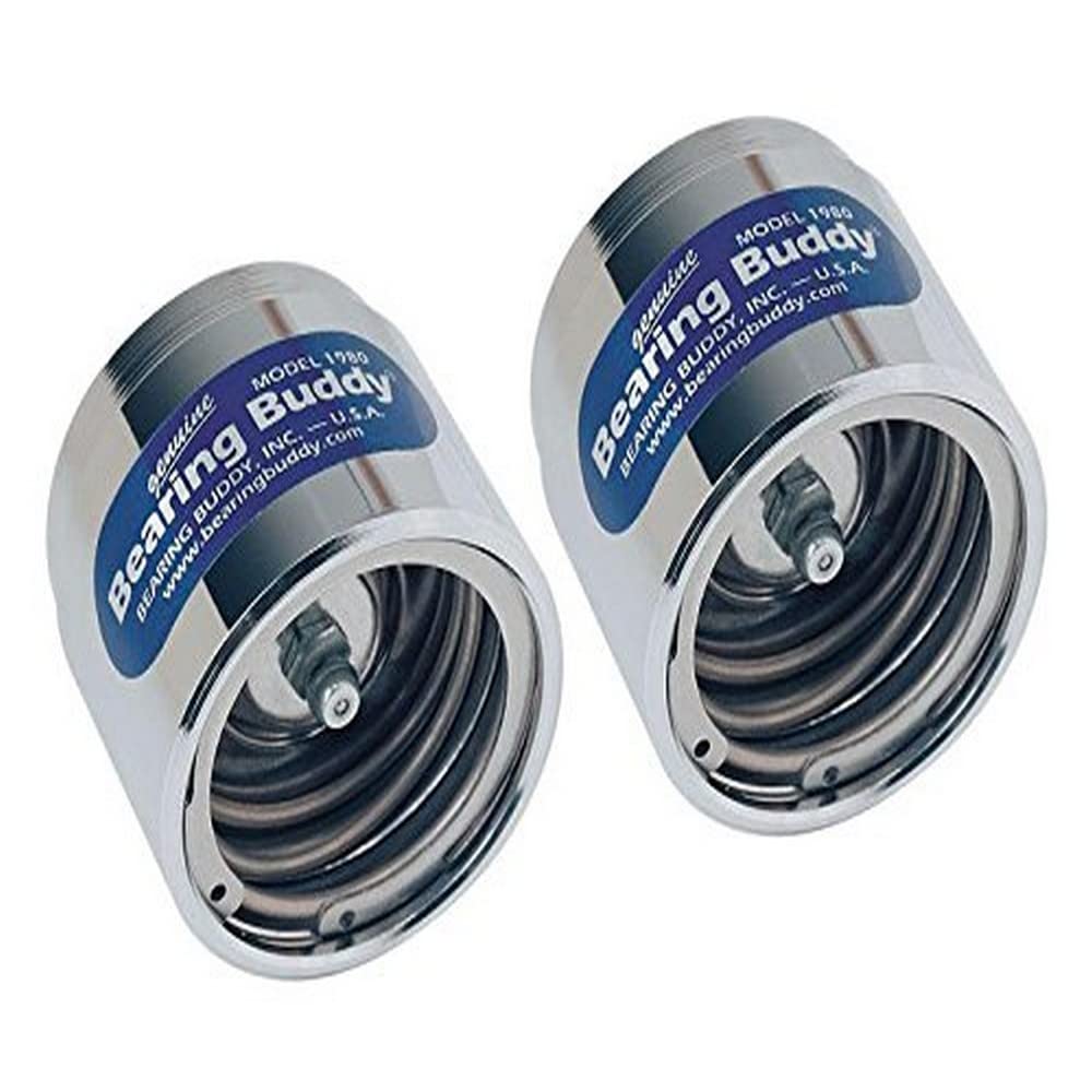 Bearing Buddy 3000.091 42102 Chrome Bearing Protector & 0231.1012 70019 Bra (Model 19B) | Pair