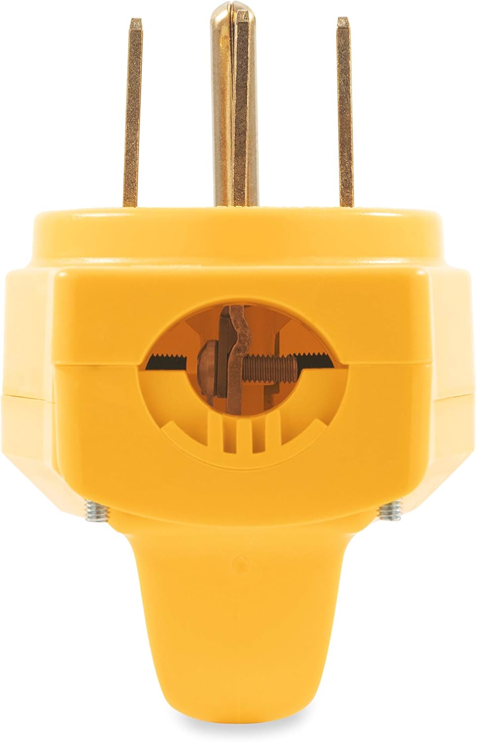 Camco PowerGrip Replacement Plug- Transform your RV Plug into a Safe and Durable PowerGrip Cord 50 AMP (55255) , Yellow