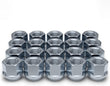 White Knight 1309-1S-20AM 14mm x 1.50 Thread Size Open End Bulge Acorn Lug Nut, Zinc, 20-Pack